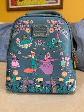 Loungefly Robin Hood Floral Mini Backpack